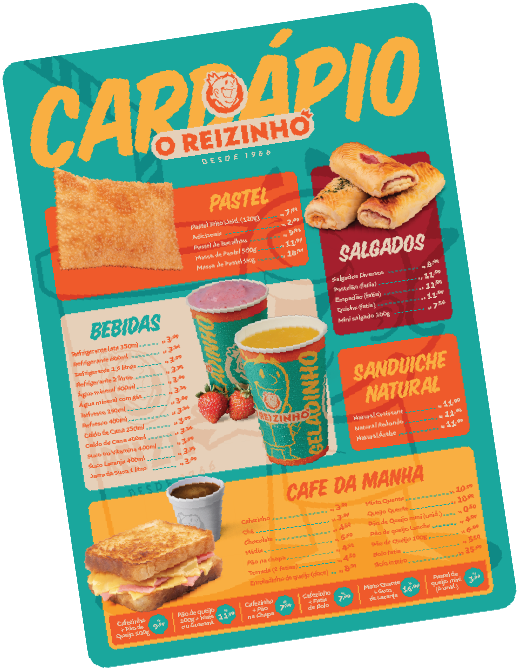 Cardápio O Reizinho Frente